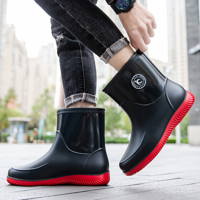 Men'S Shoes Water Resistant - Мужские резиновые сапоги до середины икры.