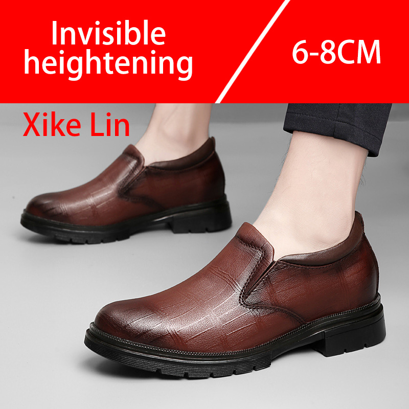 Повседневная мужская кожаная о – обзор и цена Men'S Shoes With Height Increase