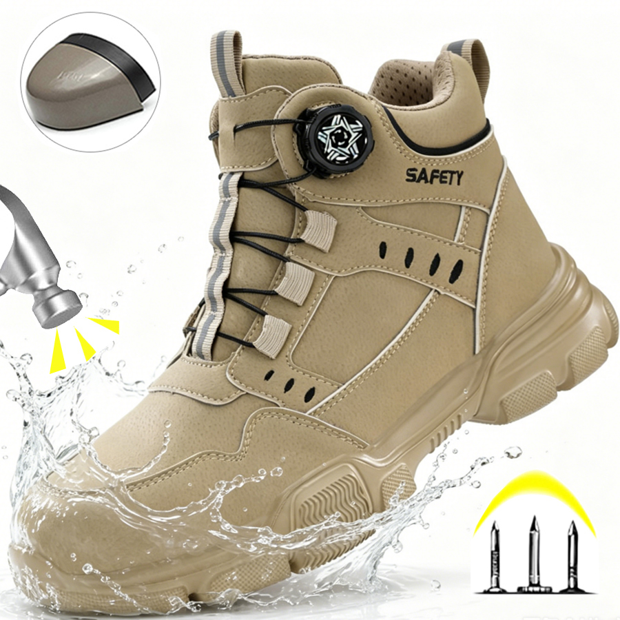 Мужские рабочие ботинки с мета – обзор и цена Men'S Shoes Water Resistant